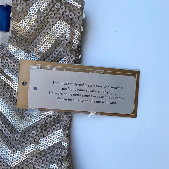 Francesca’s Chevron Sequin Bronze/Pink Dress - Picture 5 of 7